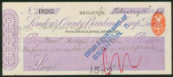 Picture of London & County Banking Co. Ltd., Pavilion Buildings, Brighton, 18(94)