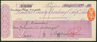 Picture of London & County Banking Co. Ltd., Pavilion Buildings, Brighton, 18(96)