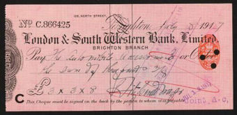 Picture of London & South Western Bank Ltd., Brighton, 191(6)