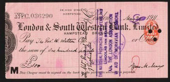 Picture of London & South Western Bank Ltd., Hampstead, 19(11)