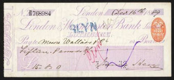 Picture of London & Westminster Bank Ltd, Lothbury, 18(89)