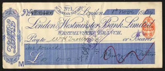Picture of London & Westminster Bank Ltd., No. 1 St. James's Square, Westminster Branch, 19(09)