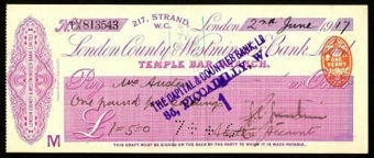 Picture of London County & Westminster Bank Ltd., London, Temple Bar, 19(17)