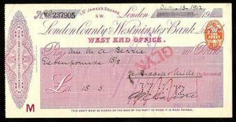 Picture of London County & Westminster Bank Ltd., London, West End Office, 19(12)
