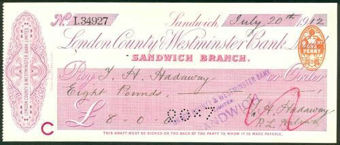 Picture of London County & Westminster Bank Ltd., Sandwich Branch, 19(12)