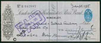 Picture of London County Westminster & Parr's Bank Ltd, Hinckley, 19(25)
