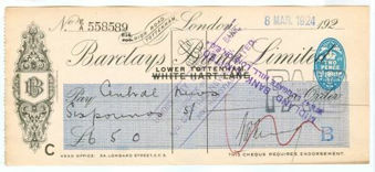 Picture of Lower Tottenham overprinted on White Hart Lane, 192(3), OTG 117.2 variety