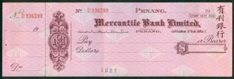 Picture of Mercantile Bank Limited, Penang, circa 1920s