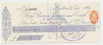 Picture of Messrs Brown, Janson and Company, 32 Abchurch Lane, 18(86)
