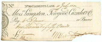 Picture of Messrs Langston, Towgood, Cazalet & Co., 29 Clements Lane, (1802)