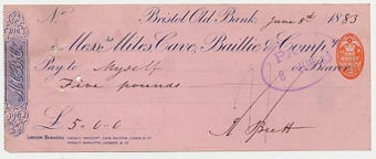 Picture of Messrs Miles, Cave, Baillie & Co., Bristol Old Bank, 18(81)