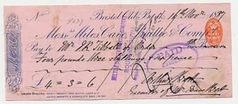 Picture of Messrs Miles, Cave, Baillie & Co., Bristol Old Bank, 18(87)