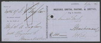 Picture of Messrs Smith, Payne & Smiths, London, 18(61)