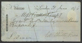 Picture of Messrs. Coutts & Compy., No. 59 Strand, London, 187(5),OTG 10