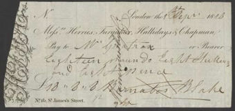 Picture of Messrs. Herries, Farquhar, Hallidays & Chapman, No. 16 St. James's Place, London, 18(18)