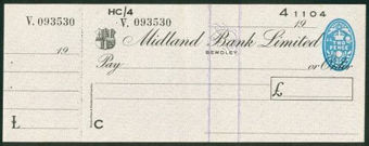 Picture of Midland Bank Ltd., Bewdley, 19(49), type 8