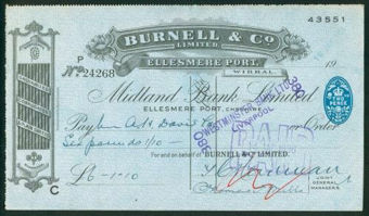 Picture of Midland Bank Ltd., Ellesmere Port, Cheshire, 19(36), special printing 