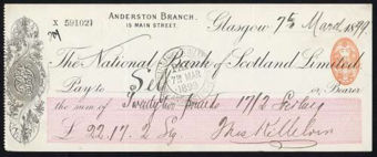 Picture of National Bank of Scotland Ltd., Glasgow, Anderston Branch, 18(99)