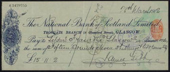 Picture of National Bank of Scotland Ltd., Glasgow, Trongate Branch, 19(12)