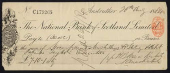 Picture of National Bank of Scotland, Anstruther, 18(82), imprint in centre