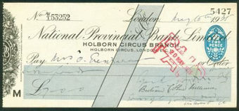 Picture of National Provincial Bank Ltd., Holborn Circus Branch, Holborn Circus, E.C.1, 19(33), type 17g