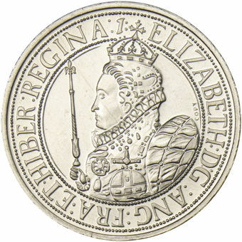 Elizabeth I, Replica Crown Cupro-Nickel_obv