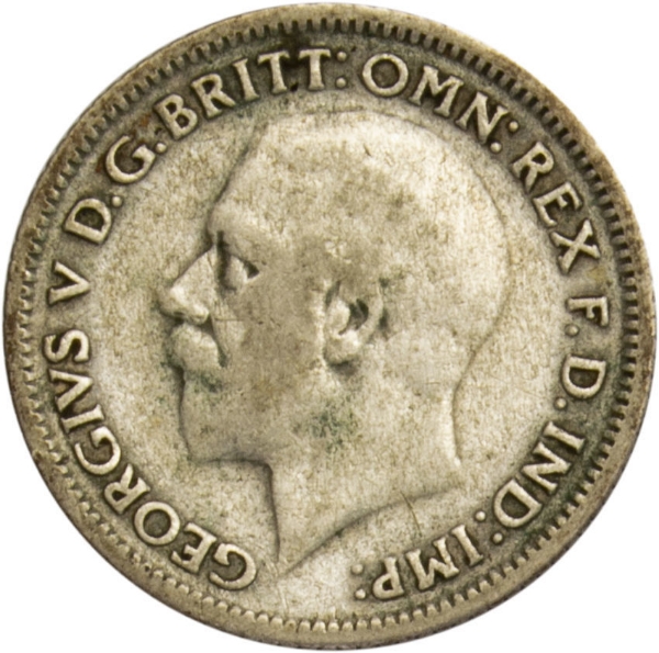 1930 Sixpence Circulated_obv