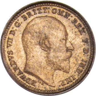 1902 Third Farthing About Uncirculated_obv