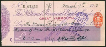 Picture of National Provincial Bank of England Ltd., Great Yarmouth, 19(18), type 11e