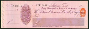 Picture of National Provincial Bank of England Ltd., Stoke on Trent, 18(97), type 10b