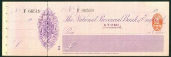 Picture of National Provincial Bank of England Ltd., Stone (Staffs.), 19(09), type 11c