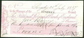 Picture of National Provincial Bank of England, Rugeley, 18(57), type 4b