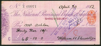 Picture of National Provincial Bank of England, Shrewsbury, 19(12), type 11d