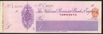 Picture of National Provincial Bank of England, Tamworth, 19(14), type 11d