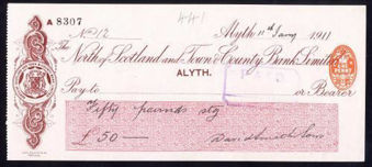 Picture of North of Scotland and Town & County Bank Ltd., Alyth, 19(11)