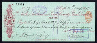Picture of North of Scotland and Town & County Bank Ltd., Alyth, 19(15)