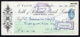 Picture of North of Scotland Bank Ltd., Harbour Branch, Buckie, 193(6), 