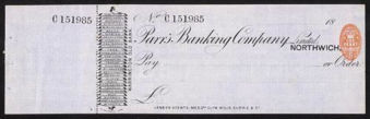 Picture of Parr's Banking Co. Ltd., Warrington Old Bank, Northwich, 18(84)