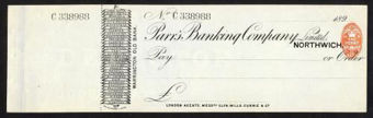 Picture of Parr's Banking Co. Ltd., Warrington Old Bank, Northwich, 189(90)
