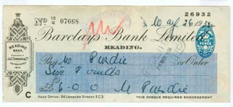Picture of Reading, Reading Bank, formerly J&C Simonds & Co. Est. 1814, 19(34), OTG 103.26