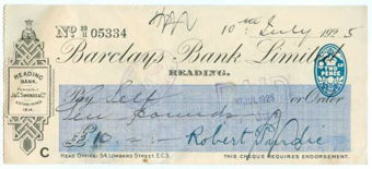 Picture of Reading, Reading Bank, formerly J&C Simonds & Co. Est. 1814, 192(5), OTG 103.26variety