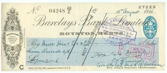 Picture of Royston, Herts, Royston Bank, formerly Gibson & Co., 19(38), OTG 103.7