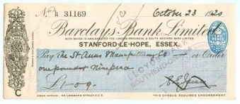 Picture of Stanford-Le-Hope, London Provincial & S.Western Bank Ltd. 19(20), OTG107.3