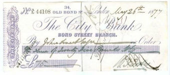 Picture of The City Bank, 34 Old Bond Street, London, 18(77)