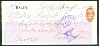 Picture of Ulster Bank Ltd., Pembroke Branch, 128 Lower Baggot Street,  Dublin, 18(94)