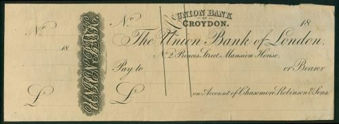 Picture of Union Bank of London, No.2 Princes St, Union Bank of Croydon, 18-- circa 1820, PROOF