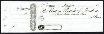 Picture of Union Bank of London, No.2 Princes St., London, c18(50)