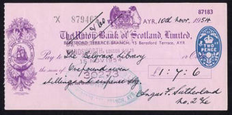 Picture of Union Bank of Scotland Ltd., Ayr, 19(54)