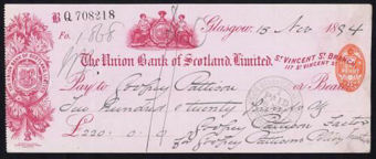 Picture of Union Bank of Scotland Ltd., Glasgow, St. Vincent Street Branch, 18(94)