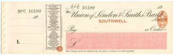 Picture of Union of London & Smiths Bank Limited, Southwell, 19(11)